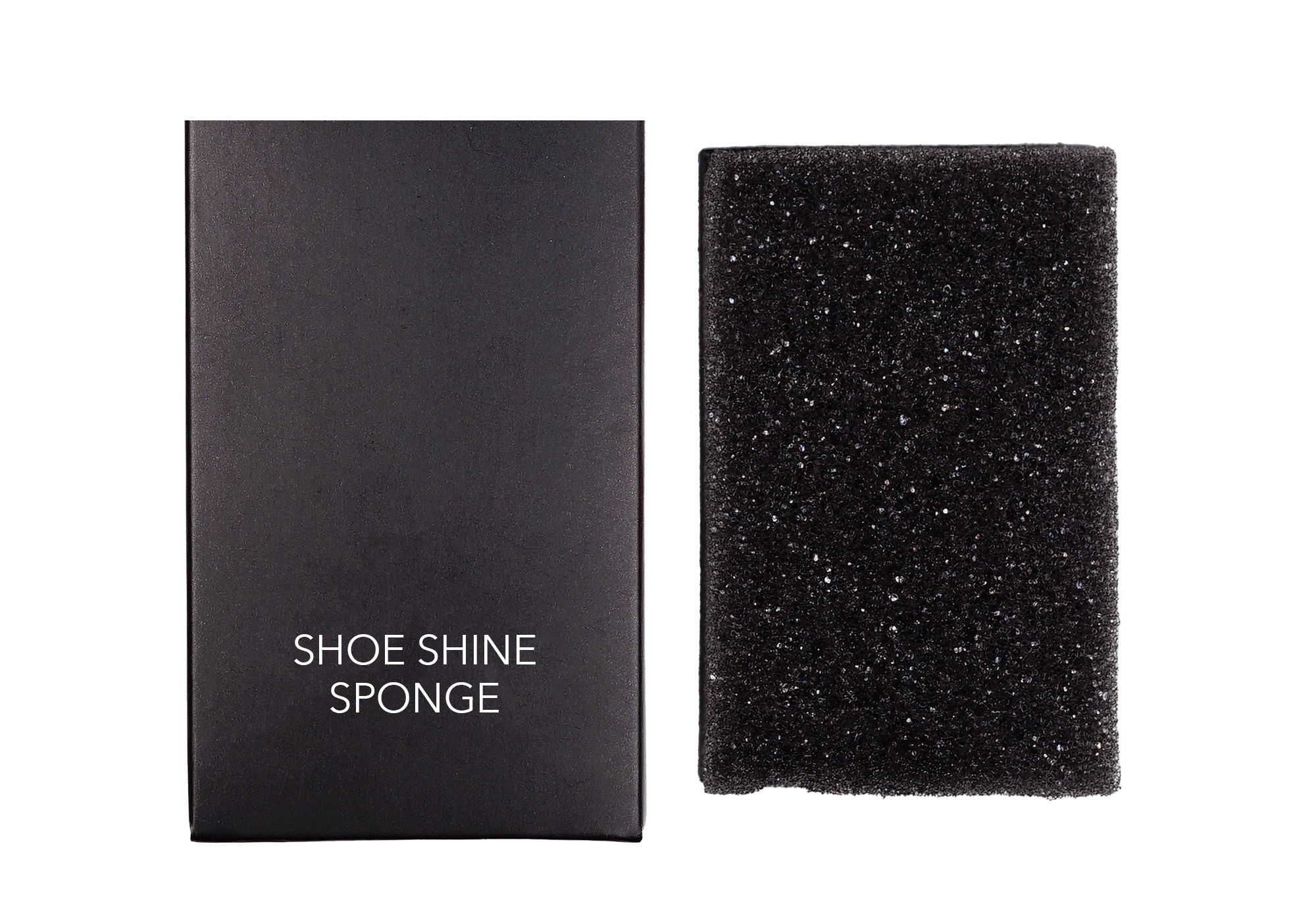 Skoputssvamp - Black Line. Treated with silicone for a great shine
