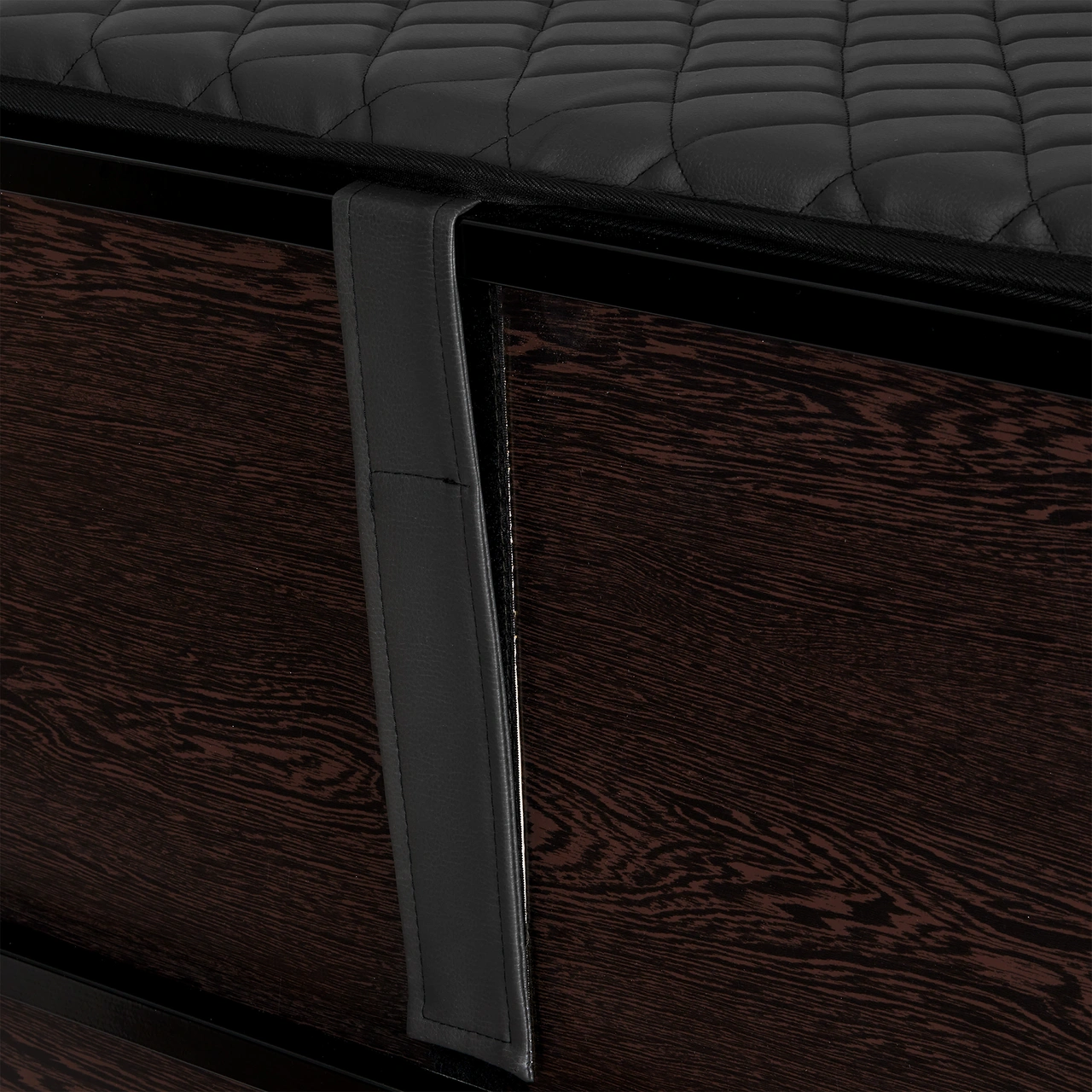 Rollaway folding bed Edward Ritz - PU leather, mattress extra firm