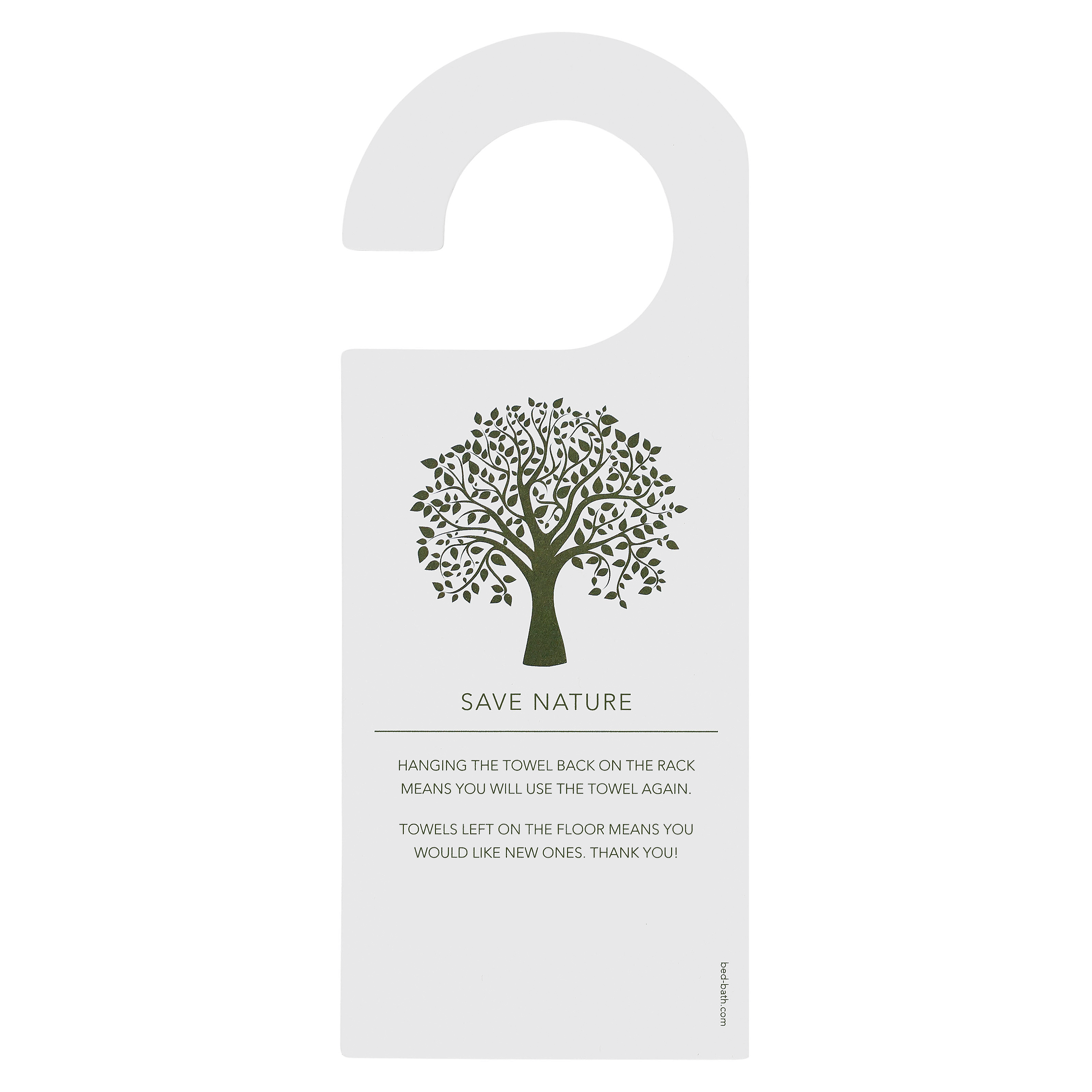 Sign "Save Nature" english