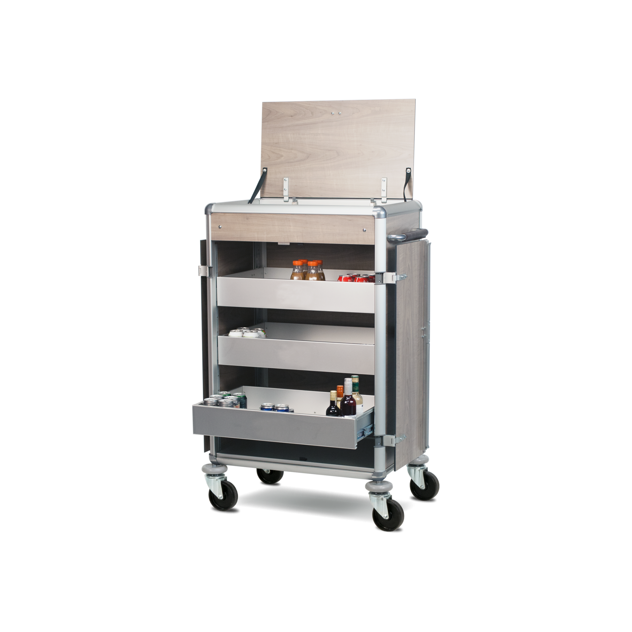 Minibar restocking trolley Ascolia Lugano 800