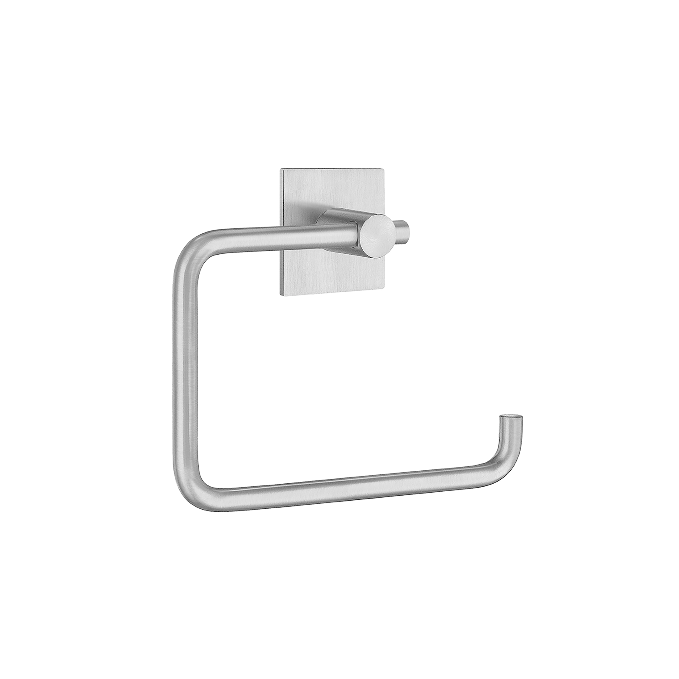 Toilet paper BB holder self-adhesive, Brushed Steel
