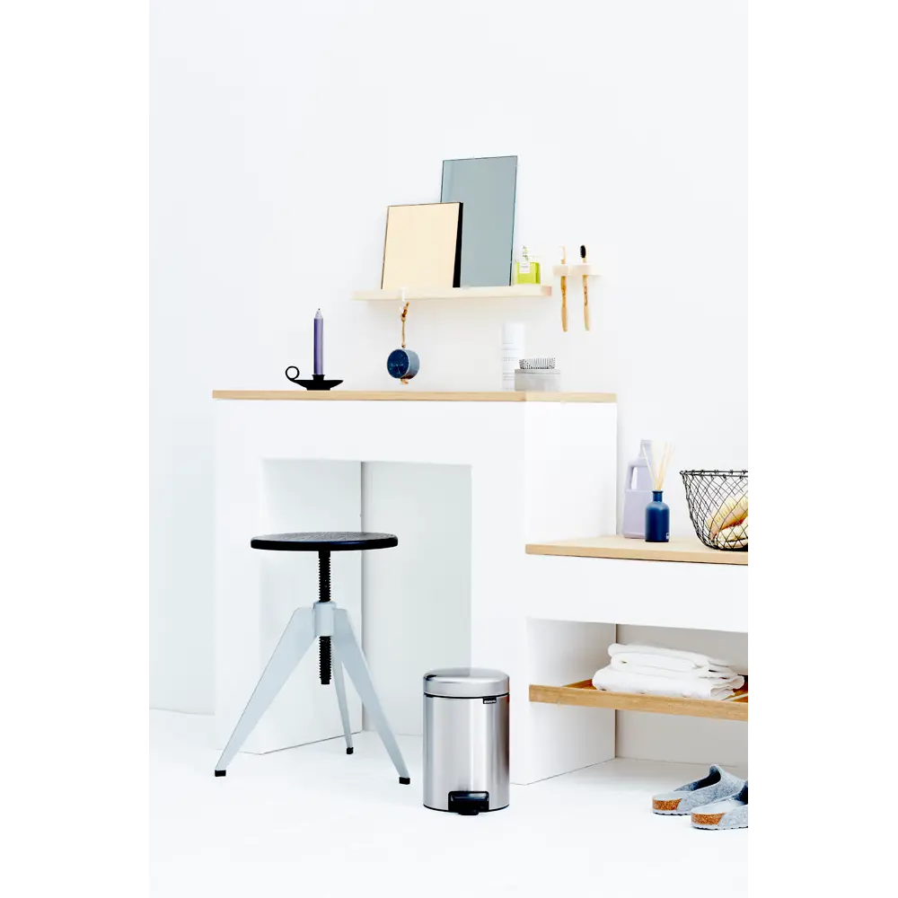 Pedalhink Brabantia Newicon 3 l, Matt Stål, fingerprint proof