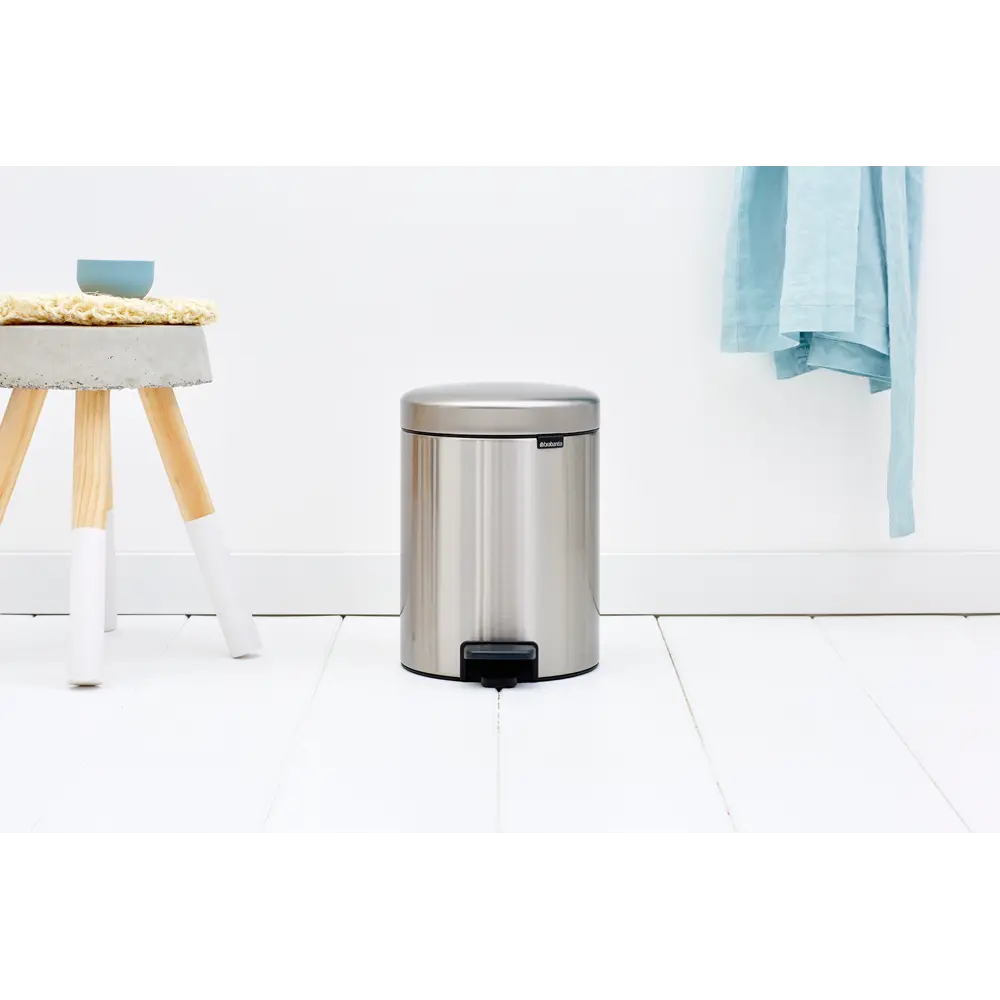Pedalhink Brabantia Newicon 5 l, Matt Stål