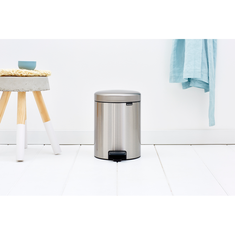 Pedalhink Brabantia Newicon 5 l, Matt Stål