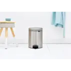 Pedalhink Brabantia Newicon 5 l, Matt Stål