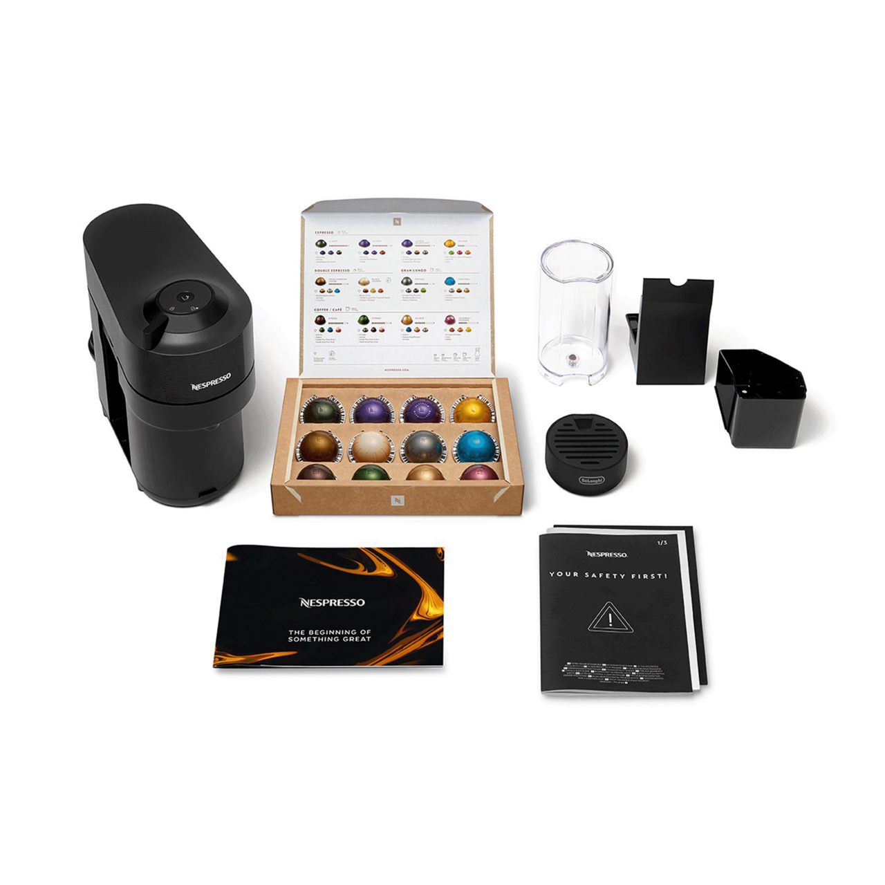 Kaffemaskin Nespresso Vertuo, Svart