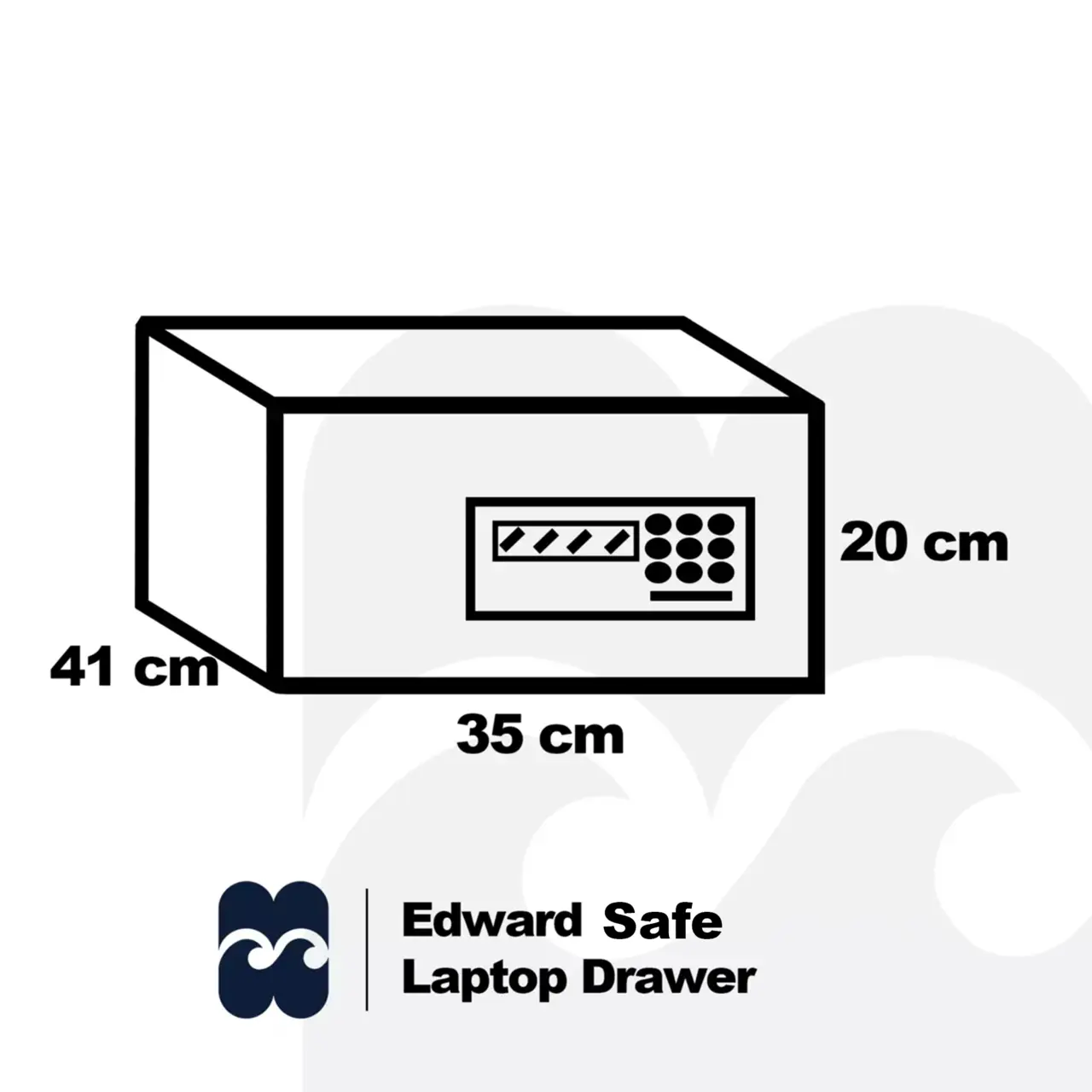 Safe Edward front-loading opening