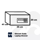 Säkerhetsskåp Edward frontmatad öppning