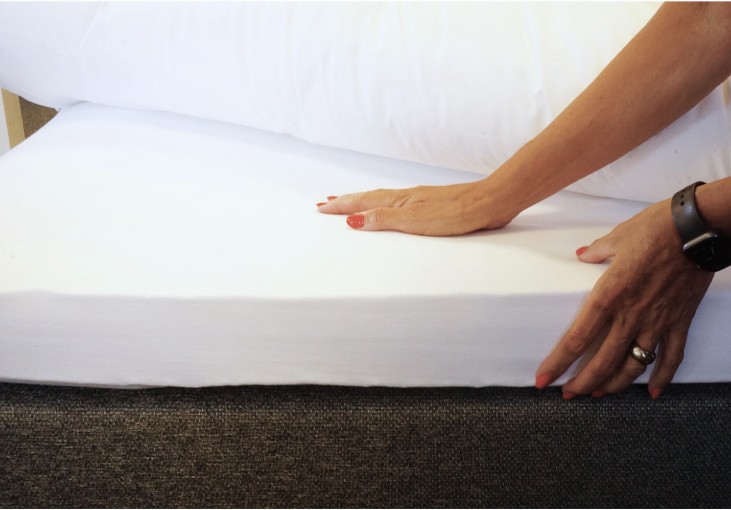 Fitted sheet, jersey stretch 160x200 cm, White