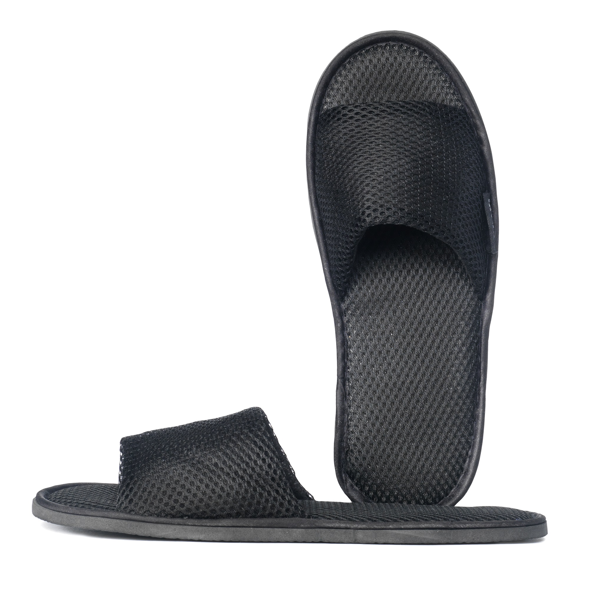 Slippers machine washable 29 cm, Black