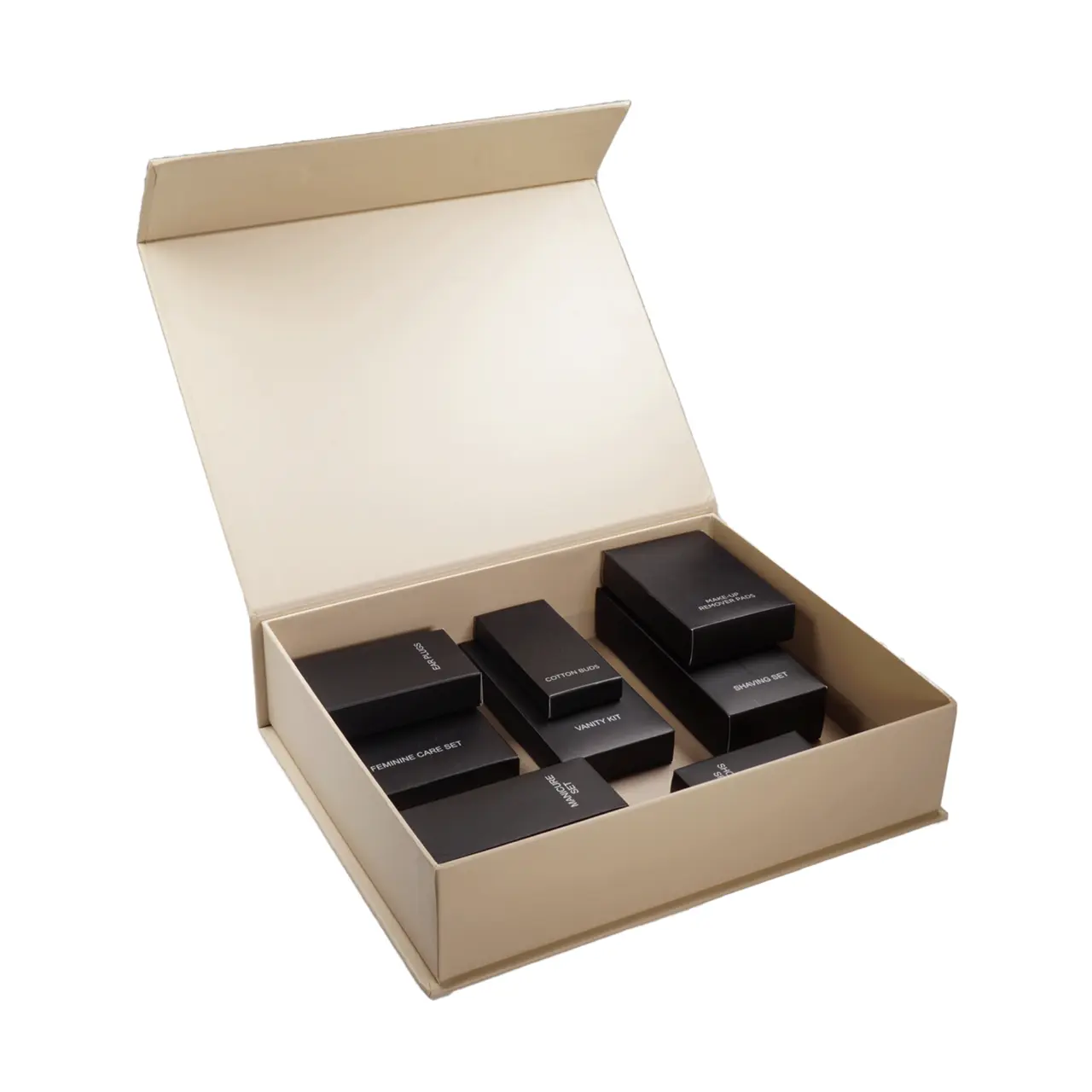 Presentation box for guest amenities