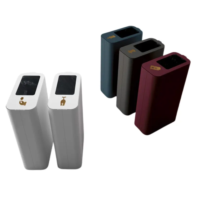 Papperskorg sortering Drop top 62 l, Vit