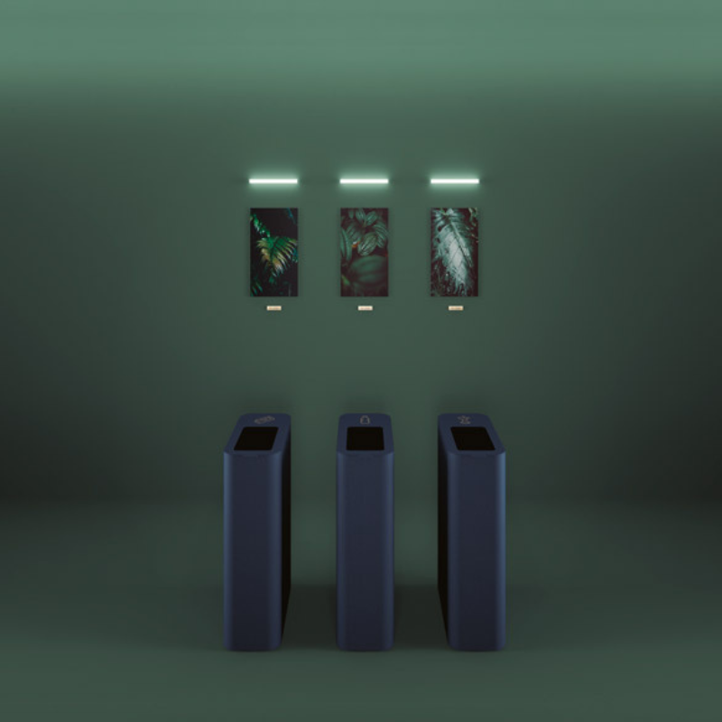 Papperskorg sortering Drop top 62 l, Blå