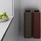 Waste sorting bin Drop top 62 l, White