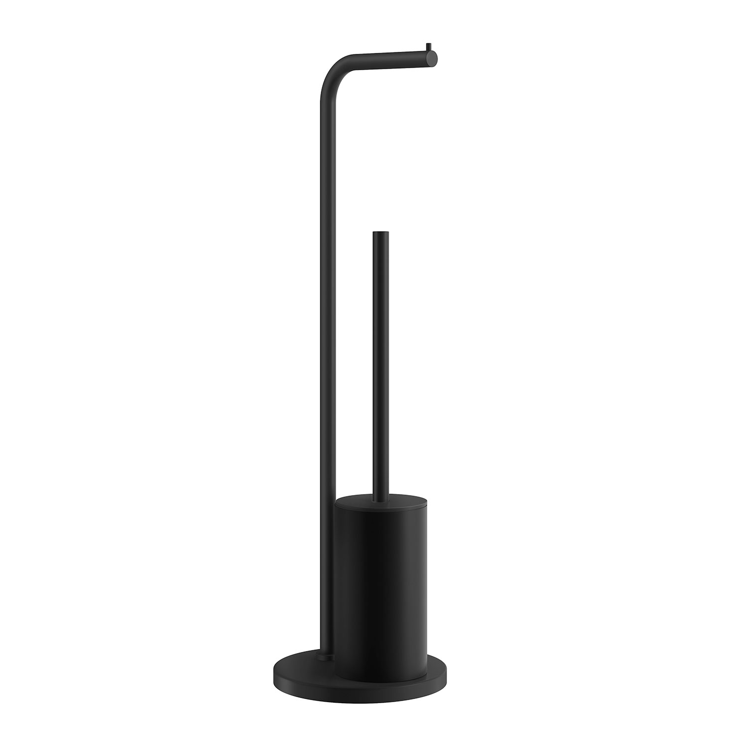 Toilet paper holder/ WC brush BB , Matte Black