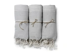 Towel Hammam 90x180 cm, Gray/white