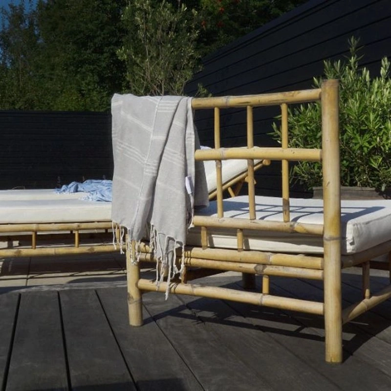 Handduk Hamam 90x180 cm, Grå/vit