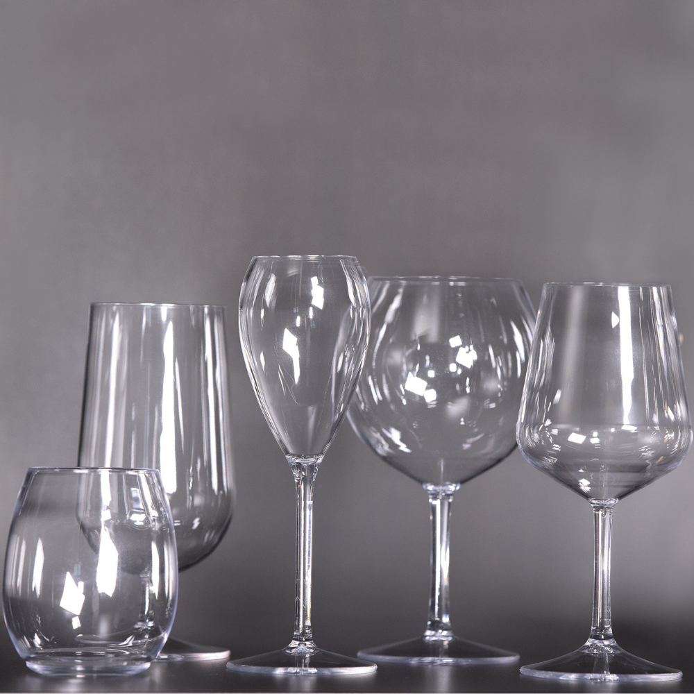 Champagneglas PET 20 cl, värmetåligt