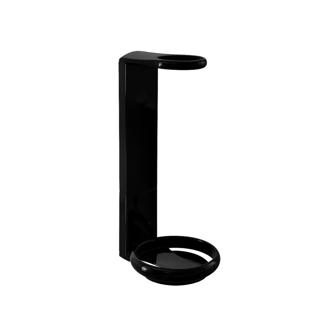 Wall bracket lockable 300ml. Shiny Black plastic