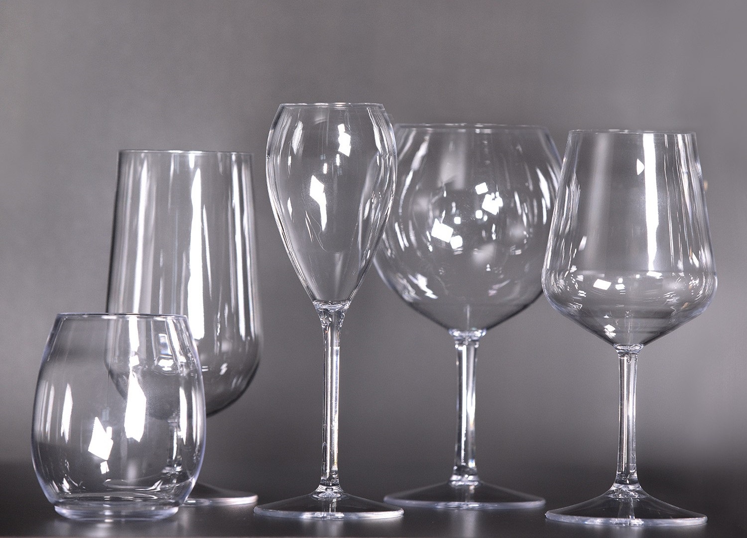 Wine glass PET 40 cl, heat-resistant