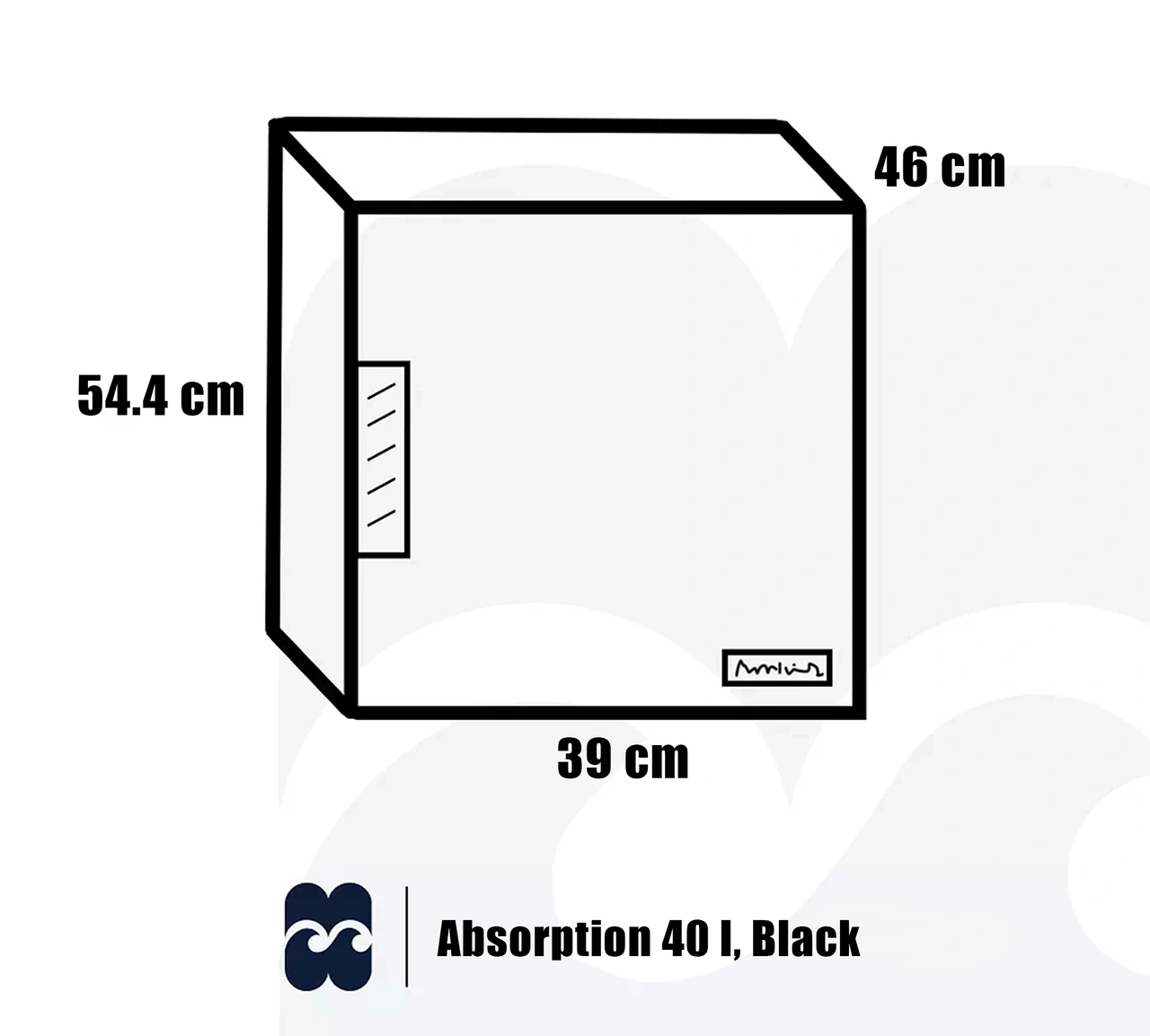 Minibar Edward Absorption 40 l,  Black