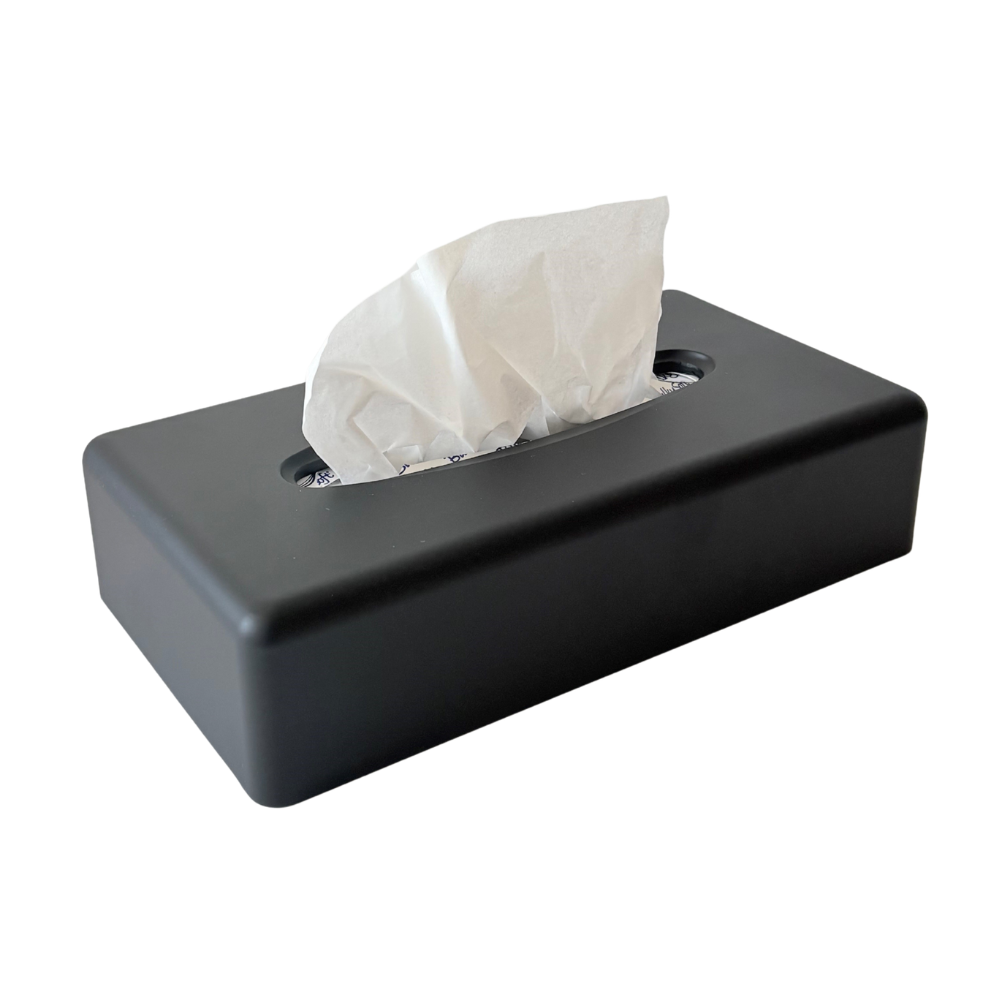Pappersdispenser rektangulär, Matt Svart