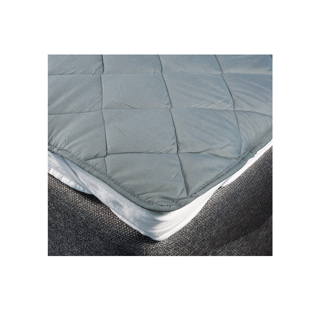 Mattress protector Gray/Green 120x200 cm
